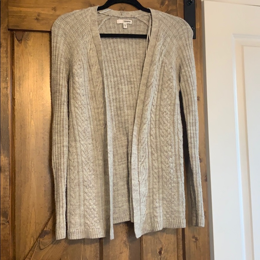 Grey Knit Cardigan